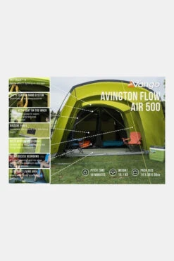 Vango Avington Flow Air 500 Tent -Camping Essentials Verkoop g5fe3y0001 5050 04 nl