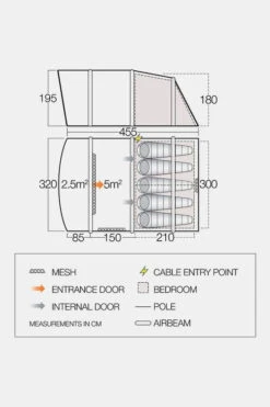 Vango Avington Flow Air 500 Tent -Camping Essentials Verkoop g5fe3y0001 5050 06 nl