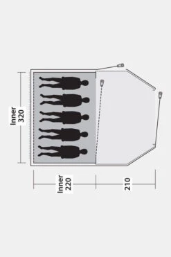 Outwell Earth 5 Tent -Camping Essentials Verkoop g5fe3y0004 7250 12 nl
