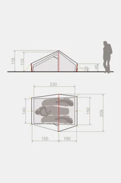 VAUDE Power Lizard Seamless 2-3 Persoons Tunneltent -Camping Essentials Verkoop maabe00003 5252 04 nl