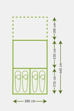 Tunneltent 2800 -Camping Essentials Verkoop maade10008 1641 40 nl